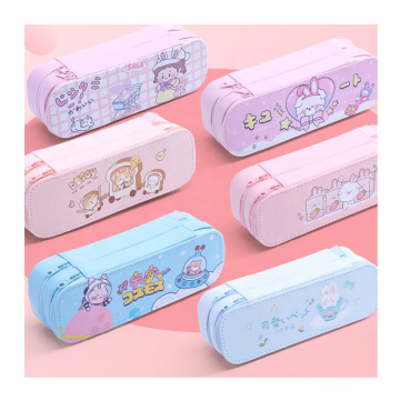 In Stock Super Cute Stationery Case Two-tiered Design Cute Pencil Case School Pencil Case